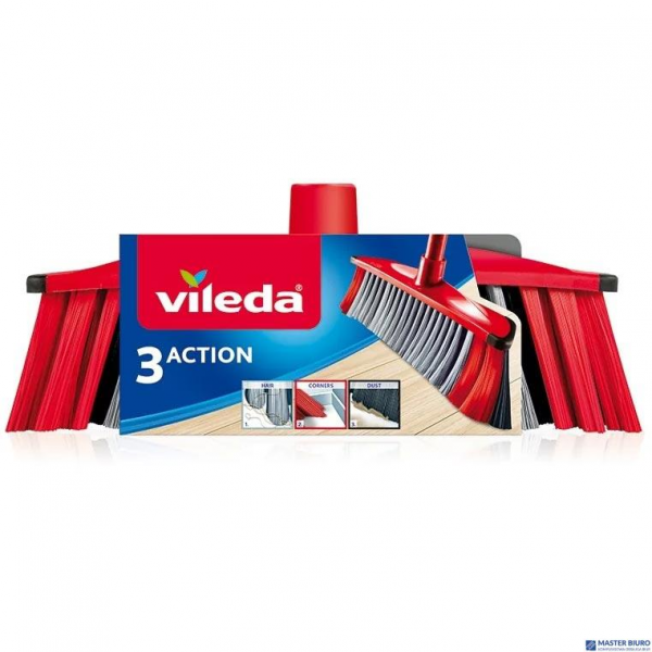 Szczotka - wkład VILEDA 3ACTION 19225  (kij dostępny oddzielnie - kod: hs 0207000) miotła