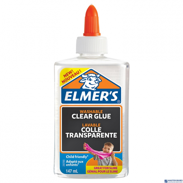 Elmers przezroczysty klej PVA, zmywalny i przyjazny dzieciom, 147ml, 2077929