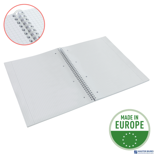 Kołonotatnik Colour Breeze A4, w kratkę, koralowy Esselte 628478