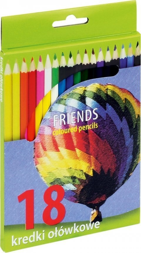 Kredki ołówkowe UNIONL, 18 kolorów 170-2207