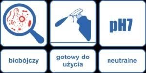 DOLPHIN Dol-Sept Med SF 5L - Płyn do dezynfekcji powierzchni mających kontakt z żywnością o działaniu bakteriobójczym, grzybobójczym i wirusobójczym D 033/5