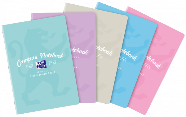 Zeszyt OXFORD CAMPUS A4 60k 90g pastel kratka z marginesem 400160108