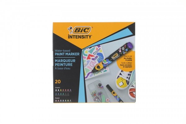 Markery akrylowe BIC Intensity Classic + Pastel Paint mix Pudełko 20szt 527424