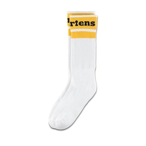 Skarpety Dr. Martens ATHLETIC LOGO White Yellow Black AC681002