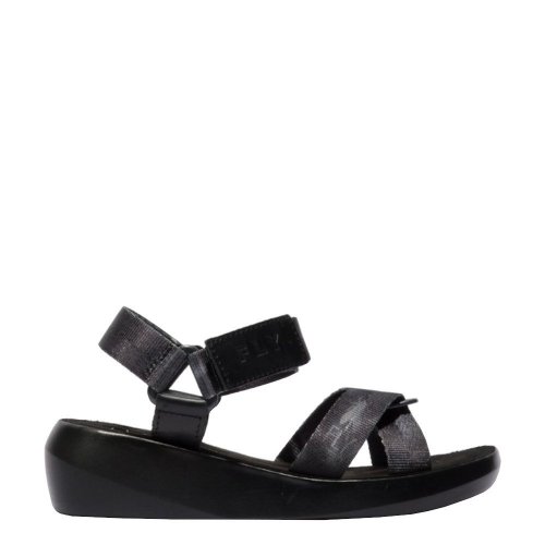 Sandały Fly London BENA 724 Black Bridle P144724000