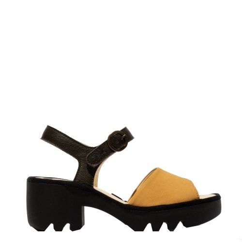 Sandały Fly London TULL 503 Bumblebee/Khaki Cupido/Mousse P501503005