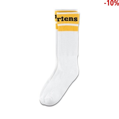 Skarpety Dr. Martens ATHLETIC LOGO White Yellow Black AC681002