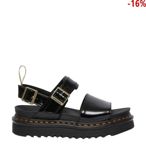 Sandały Dr. Martens VEGAN VOSS STRAP SANDALS Black Oxford 26803001