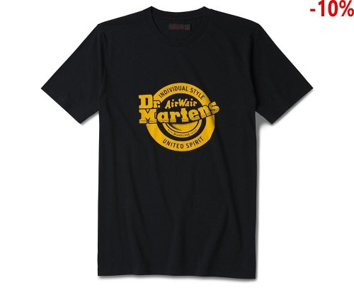 T-Shirt Dr. Martens LOGO  Black Yellow AC723001