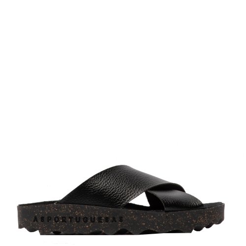 Klapki Asportuguesas CROSS L Black Eco Yannick P018276000
