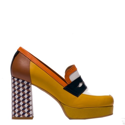 Półbuty damskie Fly London EROK 453 skórzane multikolor P145453001