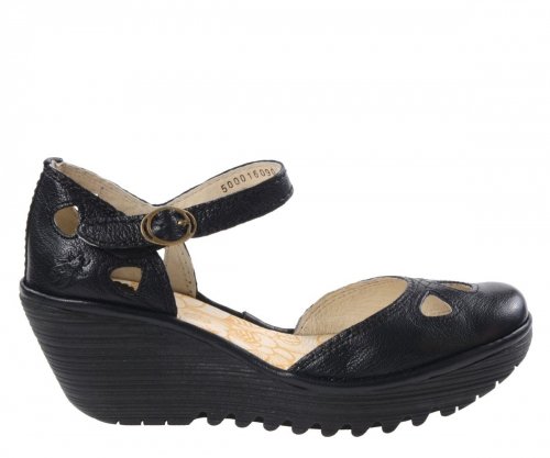 Sandały damskie Fly London YUNA skórzane czarny P500016090