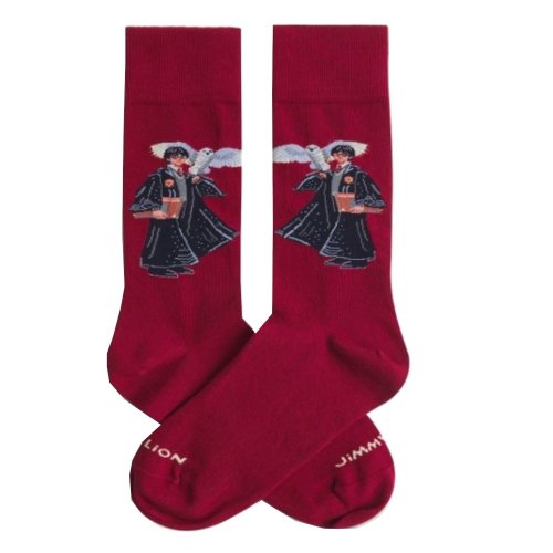 Skarpety Jimmy Lion HARRY POTER THE BOY WHO LIVED Burgund