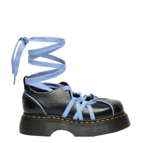Półbuty Dr. Martens BUZZ BALLERINA LACE UP Black Milled Gloss 42842001