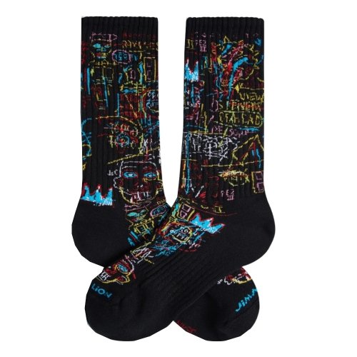 Skarpety bawełniane Jimmy Lion BASQUIAT KINGS OF EGYPT czarny