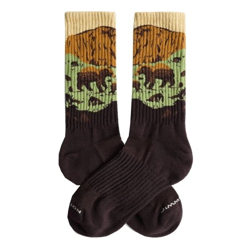 Skarpety bawełniane Jimmy Lion BEAR ROCK brązowy