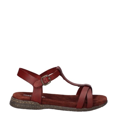 Sandały damskie Josef Seibel FABRICIA 01 skórzane czerwony  74501 817 470
