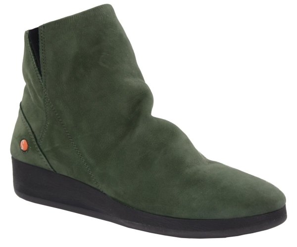 Botki Softinos AYO 411 Dk. Green Nobuck Lea P900411005