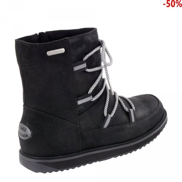 Buty Emu AUSTRALIA Rutledge Black Noir W12040 WATER RESISTANT Ocieplane