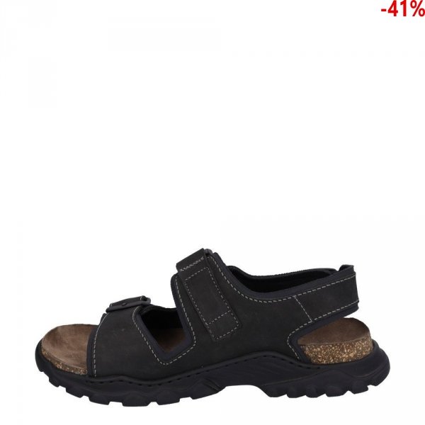 Sandały Josef Seibel JANOSCH 02 Schwarz Crazy Horse 2780266100