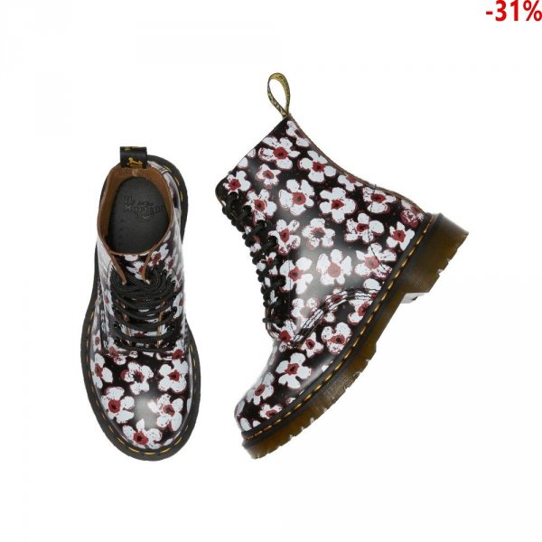 Buty Dr. Martens 1460 PASCAL FLORAL LEATHER Multi Vintage Smooth 26456002