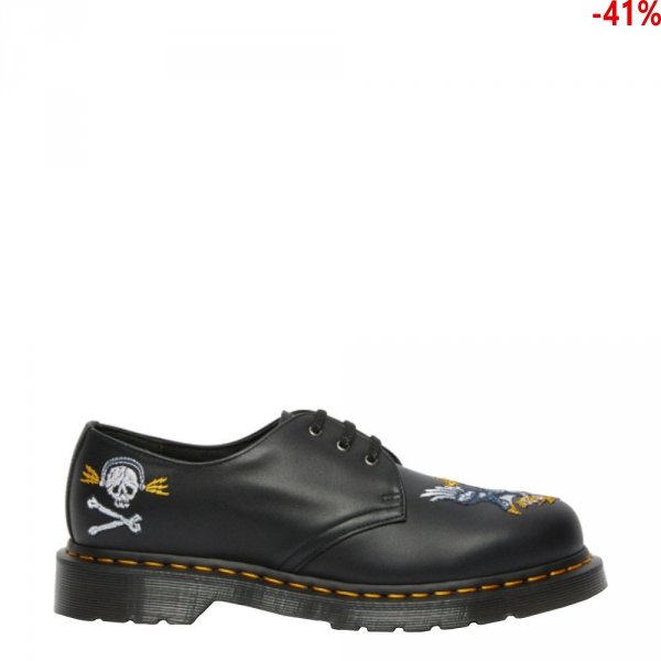 Półbuty Dr. Martens 1461 Souvenir Black Nappa 26932001