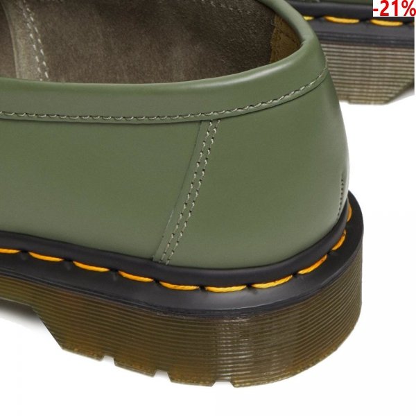 Półbuty Dr. Martens ADRIAN Khaki Green Smooth 27759384