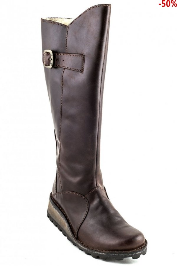 Kozaki Fly London MOL WARM DARK BROWN