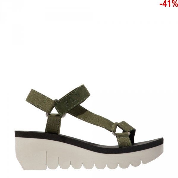 Sandały Fly London YEFA 726 Military Black Cupido P144726006