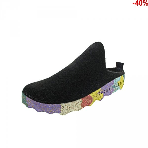Buty Asportuguesas COME L Multi Black Tweed Felt 925 P018023048