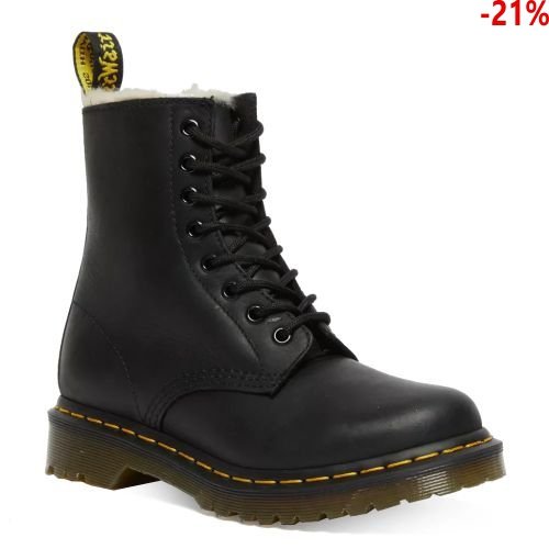Buty Dr. Martens 1460 SERENA Black Burnished Wyoming Ocieplane 21797001