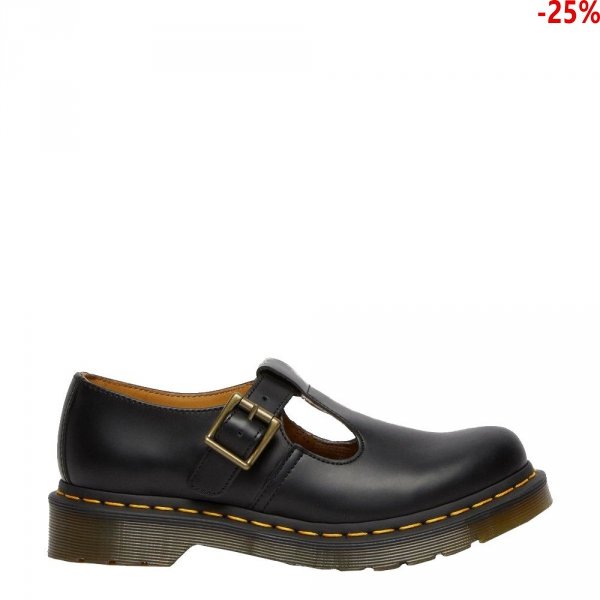 Półbuty Dr. Martens POLLE|Y Black Smooth 14852001