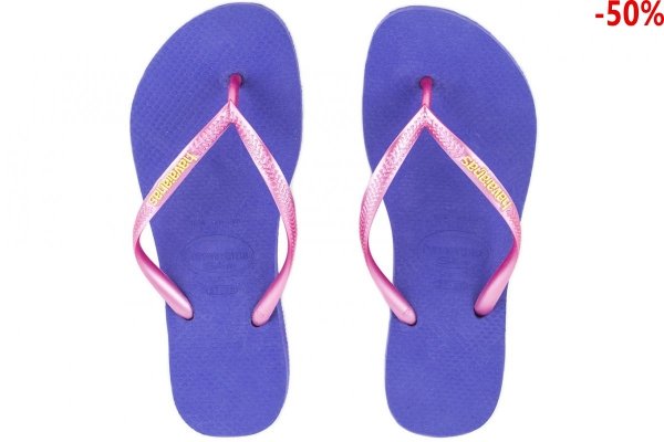 Klapki Havaianas SLIM LOGO Violet