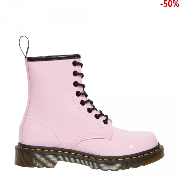 Buty Dr. Martens 1460 Pale Pink Patent Lamper 26425322