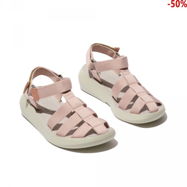 Sandały Fly London BASA 841 Light Pink Webbing P144841003