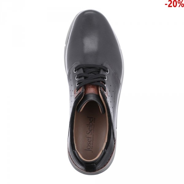 Półbuty Josef Seibel ENRICO 13 Schwarz Kombi 25313860101