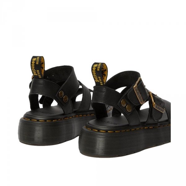 Sandały Dr. Martens GRYPHON QUAD PLATFORM Black Pisa 25720001