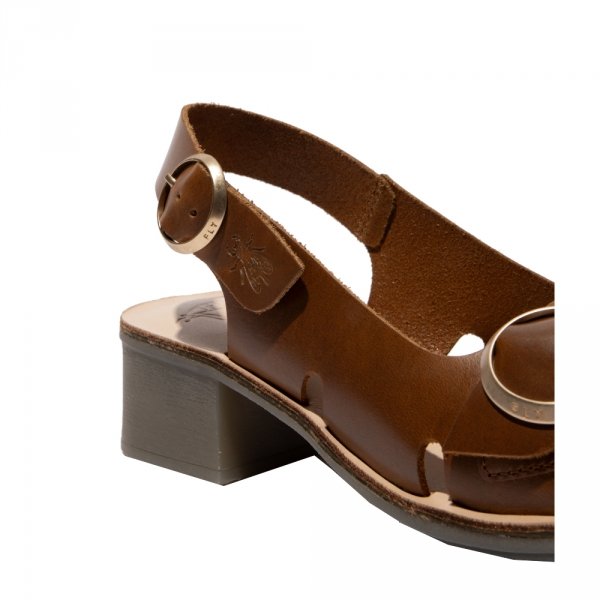 Sandały Fly London EDOV 237 Camel/Natural Brooklyn/Vegetal P145237005