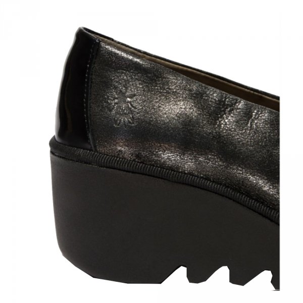 Czółenka Fly London BESO 246 Silver/Black Dk. Flash/Atlantis P501246020