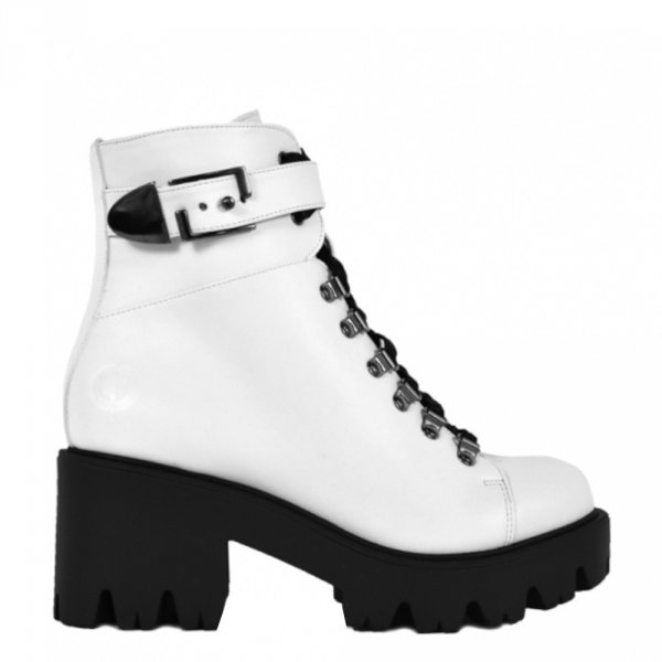 Botki Altercore ENID White VEGAN