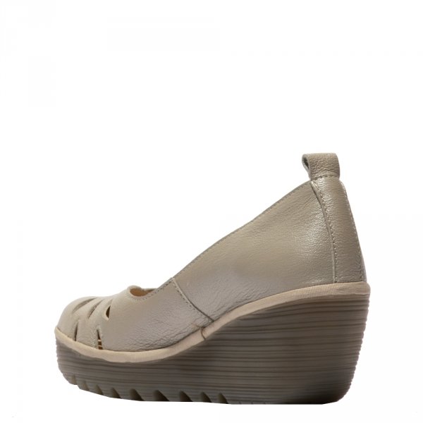 Czółenka Fly London YUBI 480 Silver Borgogna P501480001