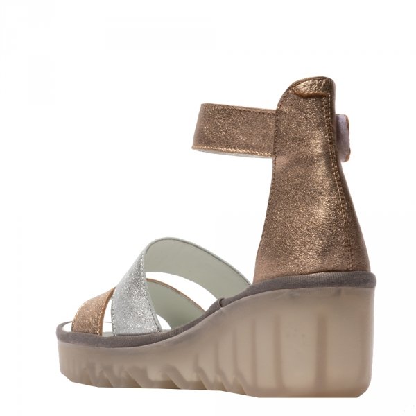 Sandały Fly London BONO 290 Sahara/Silver/Sahara Laminato P501290015