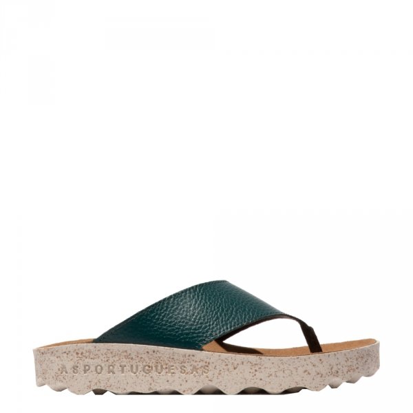 Klapki Asportuguesas CAMI L Peacock Green Eco Yannick P018223011