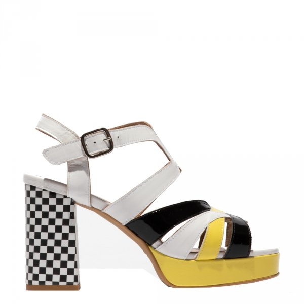 Sandały damskie Fly London ETIR 455 skórzane multikolor P145455002