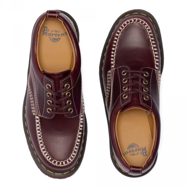 Półbuty Dr. Martens LOWELL Cherry Red Orleans 31817600