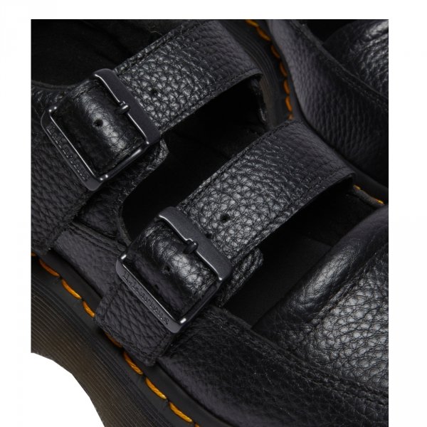 Półbuty Dr. Martens BUZZ MJ MARY JANE Black Milled Nappa 41061001