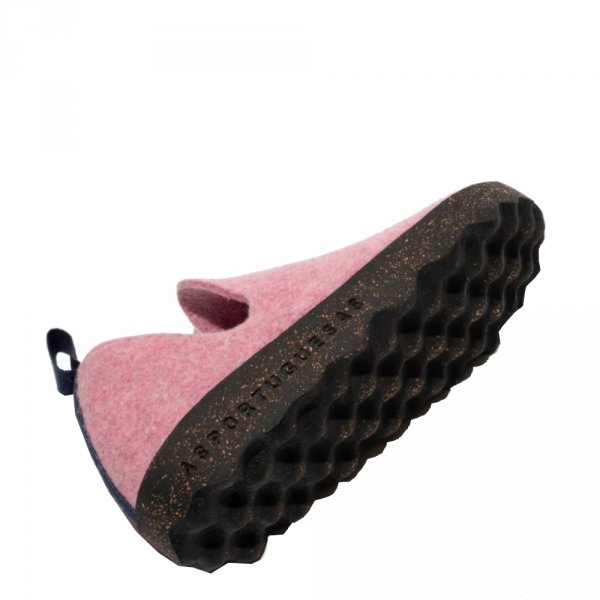 Buty Asportuguesas CITY L Pink Tweed Felt P018003089