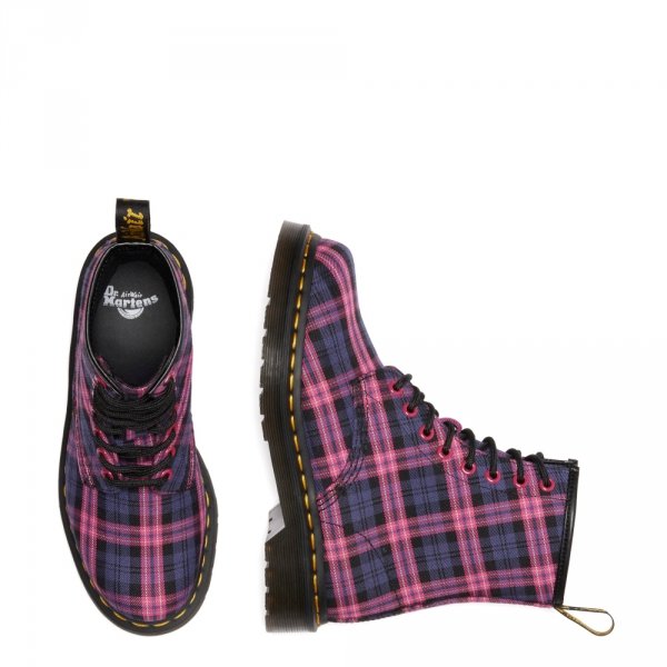 Buty Dr. Martens 1460 8 Eye Boot Pink Multi Tartan 41969650