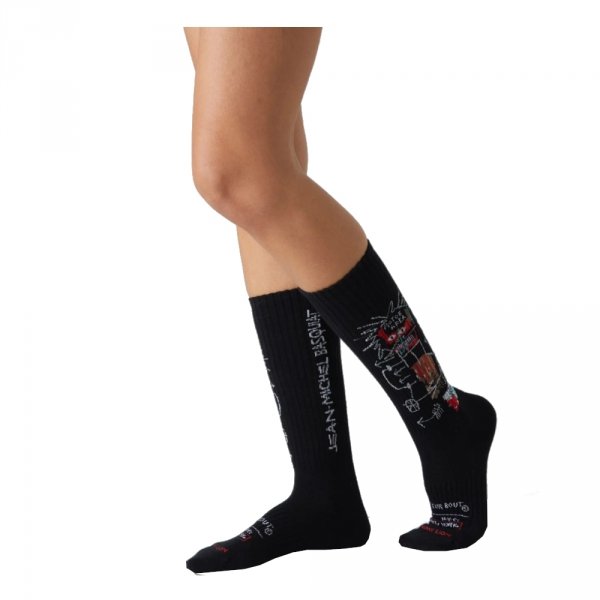Skarpety Jimmy Lion BASQUIAT GEM SPA Black