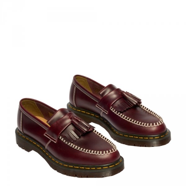 Półbuty Dr. Martens ADRIAN BEN TASSEL Cherry Red Orleans 42849600